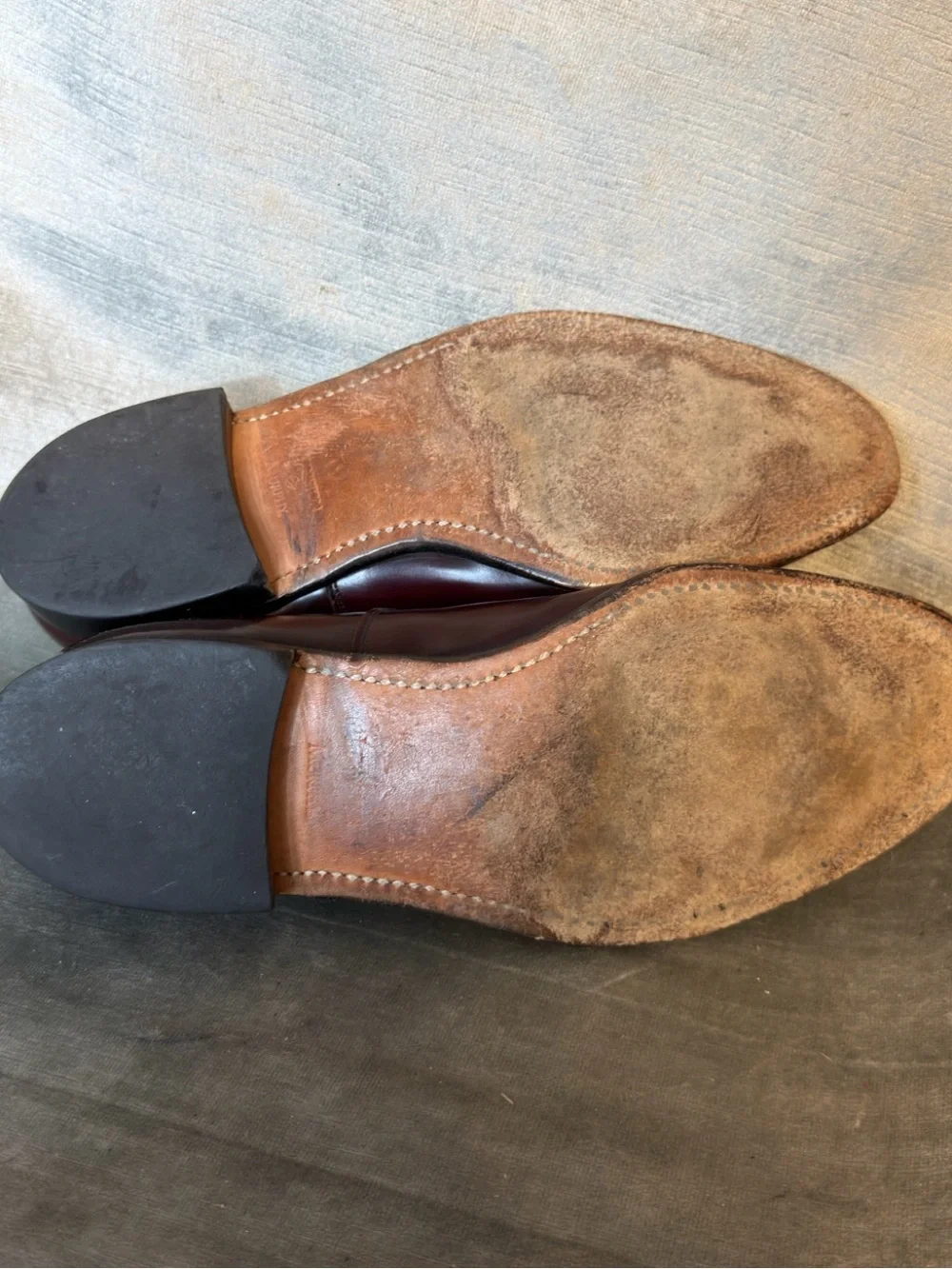 Johnston & Murphy Aristocraft Maroon Leather Dress Shoes. Men’s Size 8.5EEE Wide